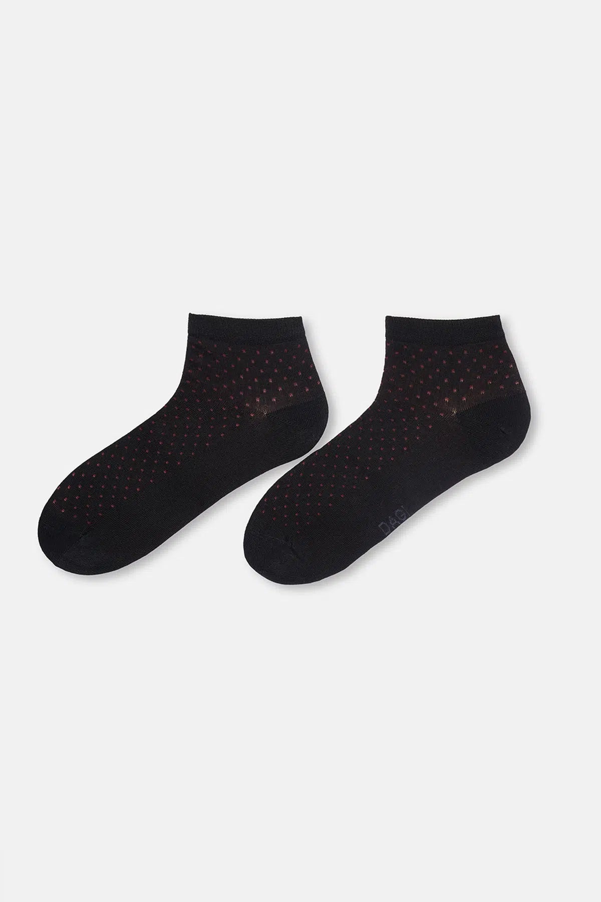 Siyah Erkek 2'li Puantiye Desen Bambu Çorap