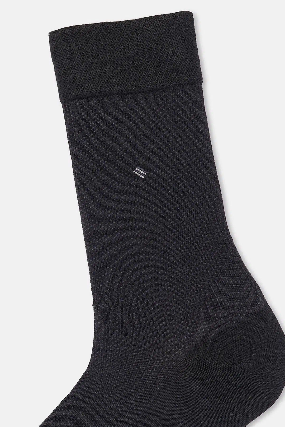 Siyah Erkek 2'li Üçgen Desenli Bambu Çorap