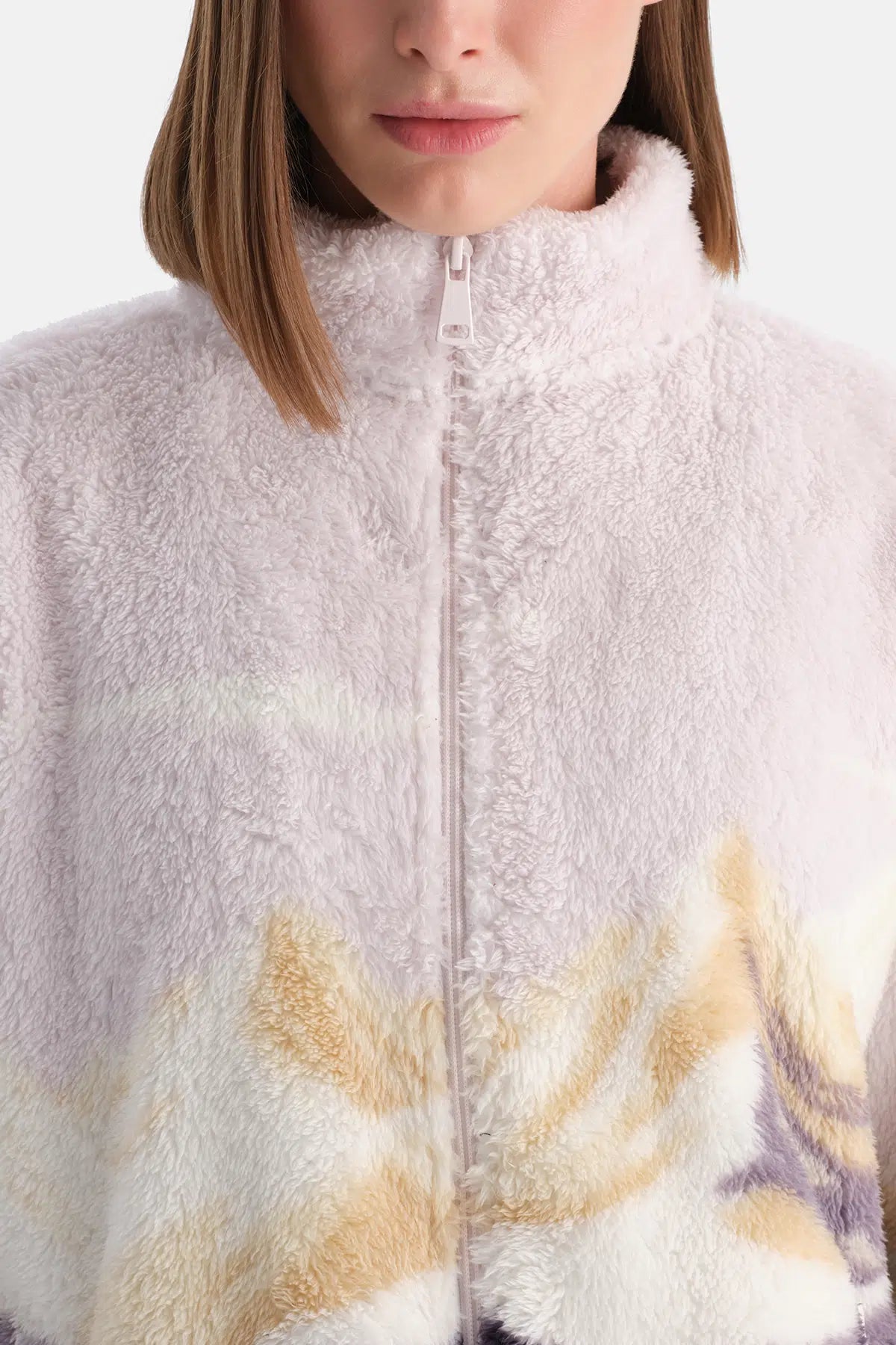 KADIN DAĞ BASKILI POLAR SWEATSHIRT