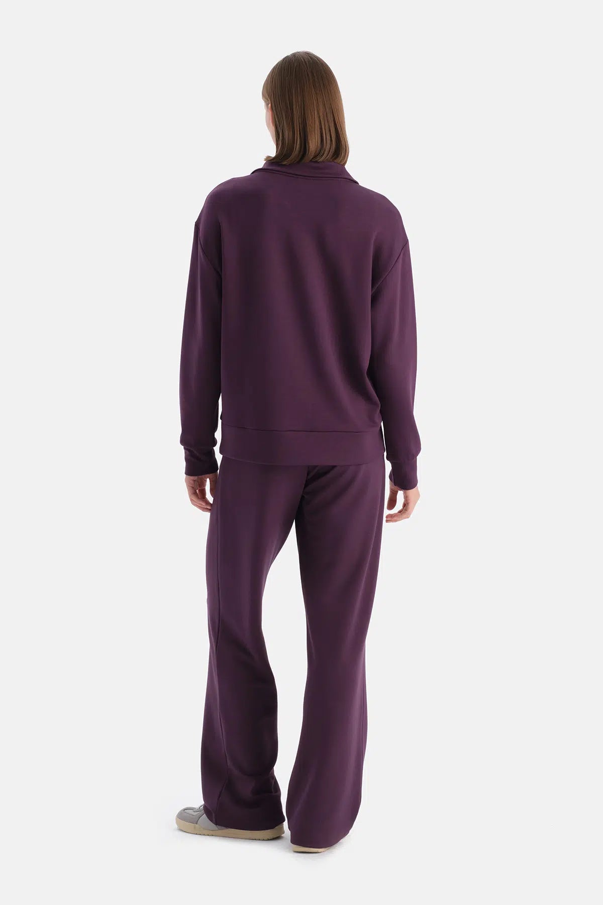 Mürdüm Travel Yarım Fermuarlı Sweathsirt