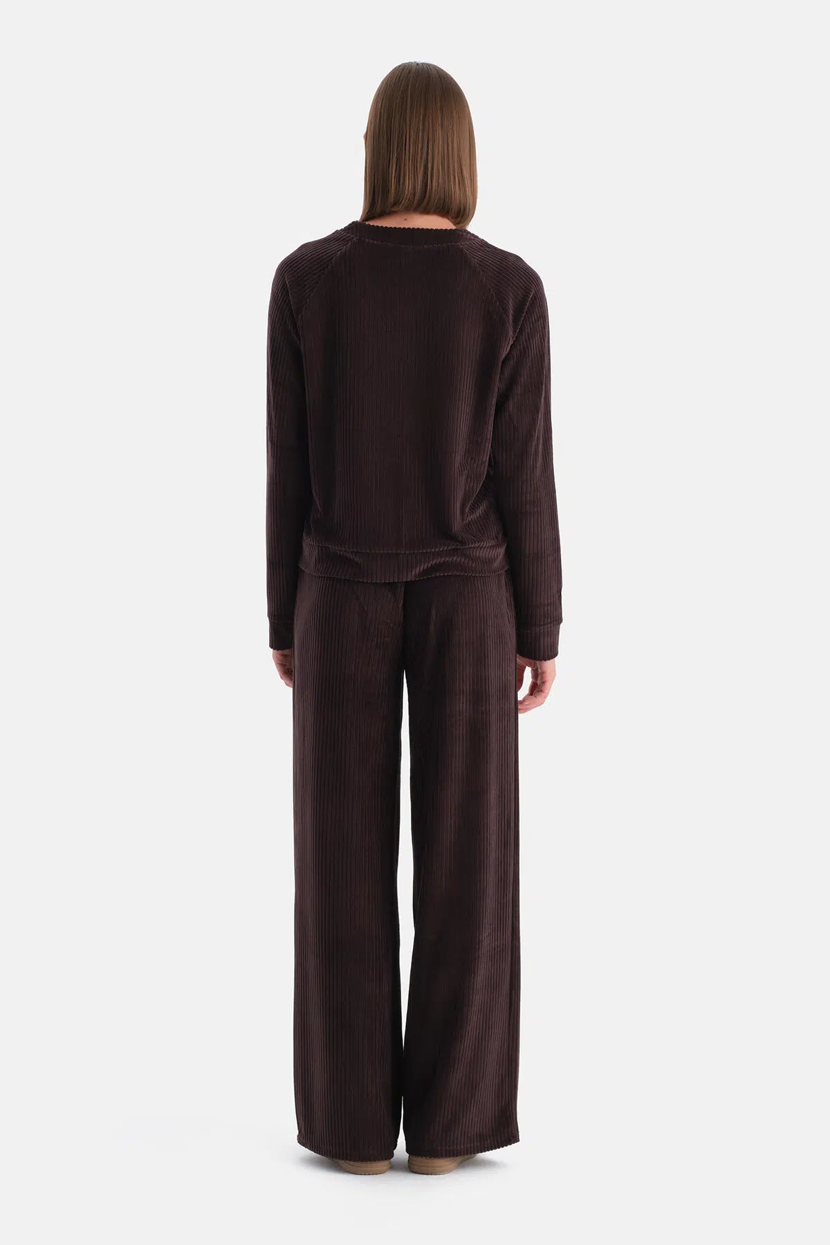 Koyu Kahve Kadife Pantolon