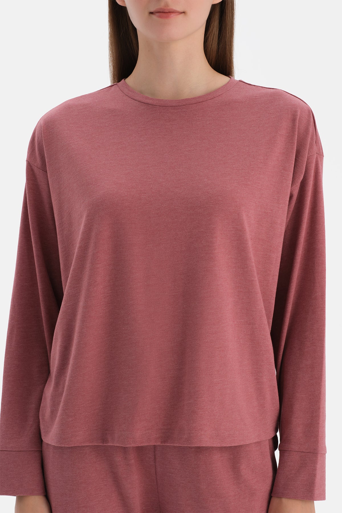 Kiremit Uzun Kollu Tişört Pantolon Takım