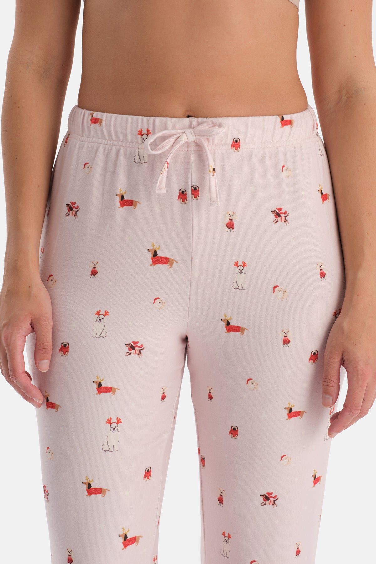 Açık Pembe Baskılı Termal Gömlek Pantolon Pijama Takımı