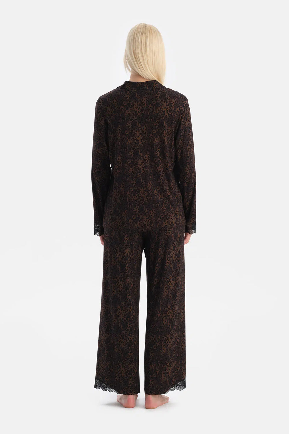 LEOPAR DESENLİ GÖMLEK PANTOLON TAKIM