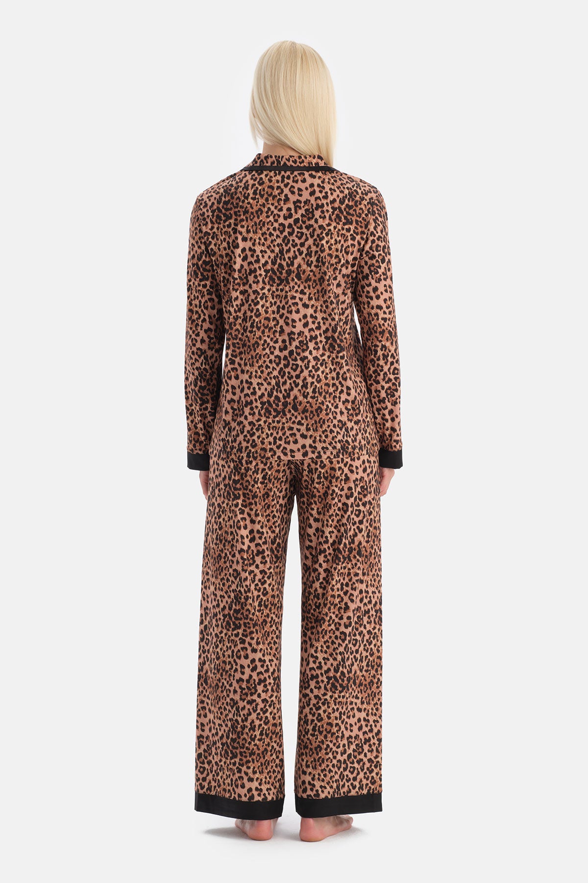 LEOPAR DESENLİ GÖMLEK PANTOLON TAKIM