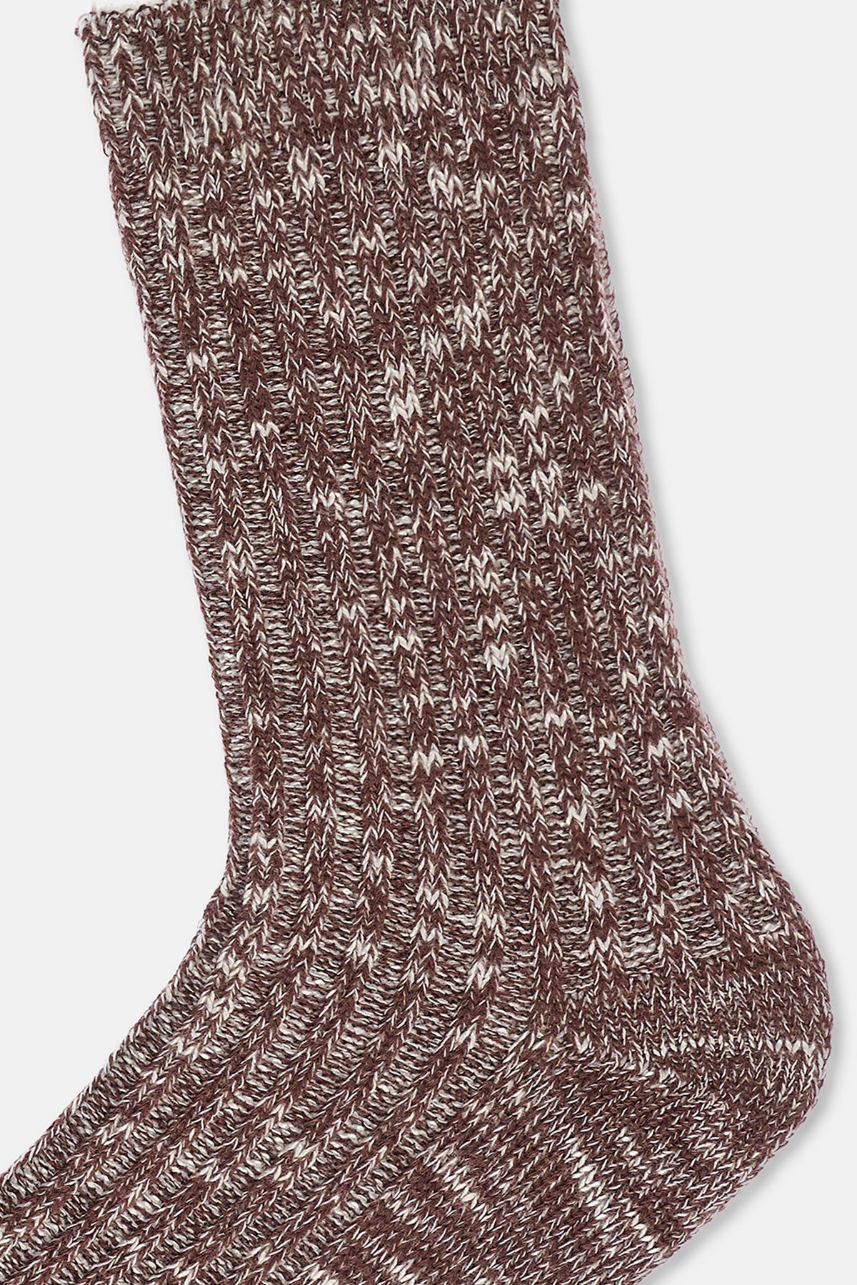 Kahverengi Kadın Pamuklu Kışlık Çorap