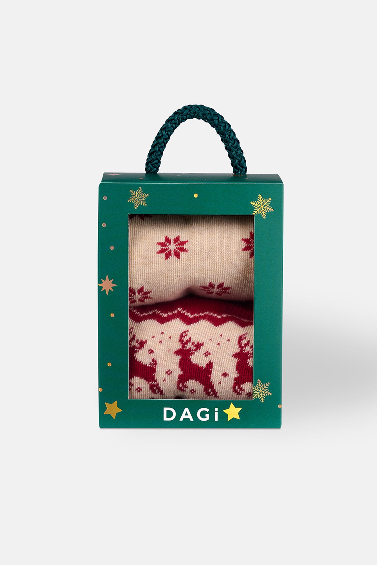 KADIN 2'Lİ GEYİK DESENLİ ÇORAP