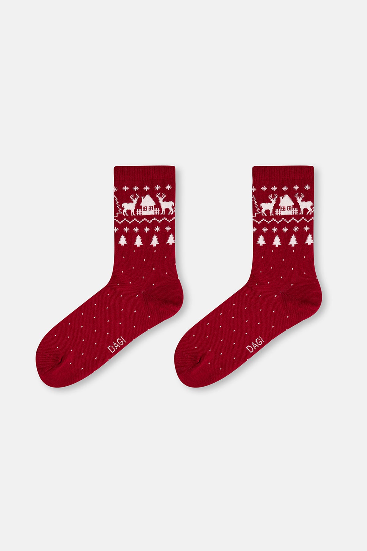 KADIN 2'Lİ KARE DESENLİ ÇORAP