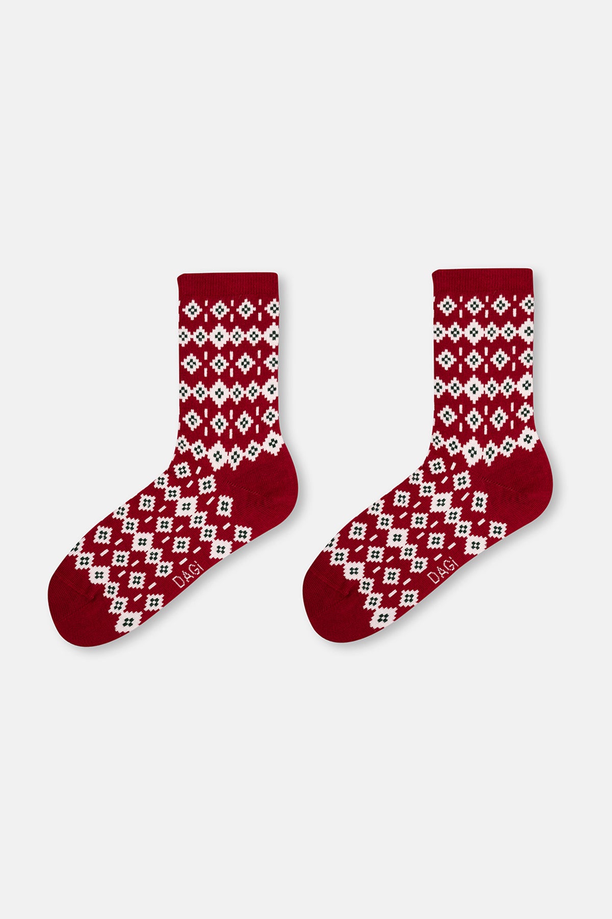 KADIN 2'Lİ EV DESENLİ ÇORAP