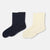 Ekru-Lacivert Kadın 2'li Modal Basic Çorap