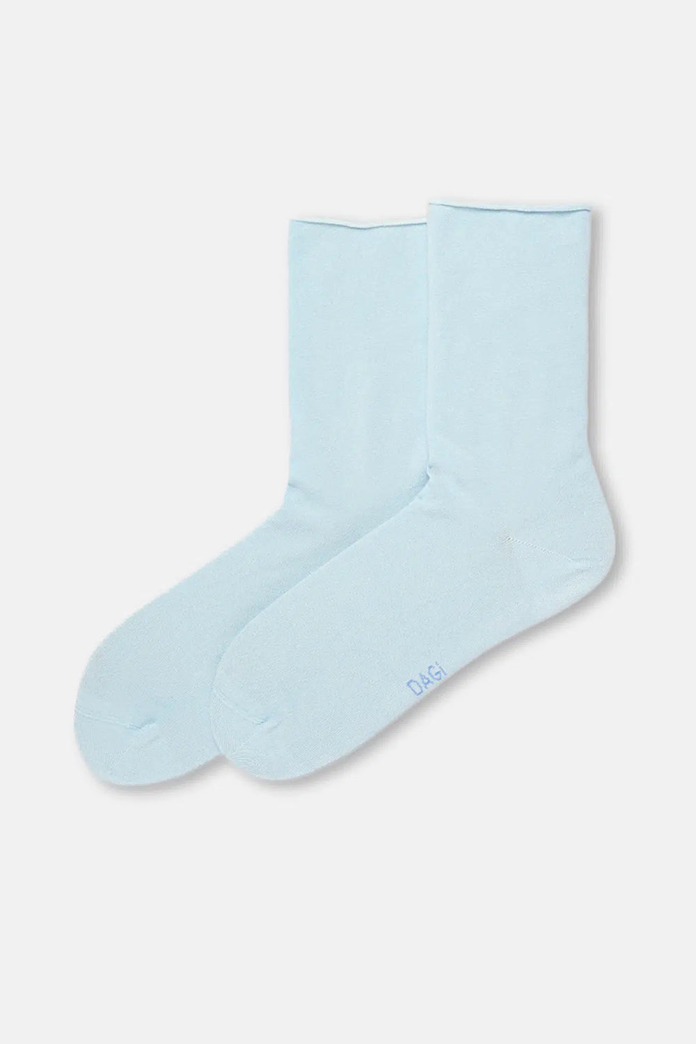 Açık Mavi-Mavi Kadın 2'li Modal Basic Çorap