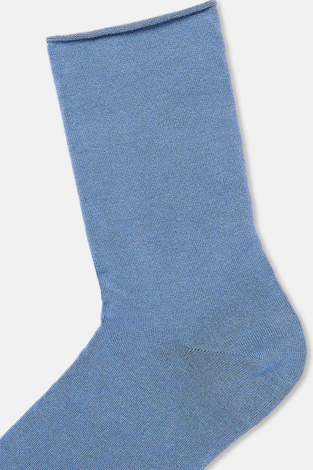 Açık Mavi-Mavi Kadın 2'li Modal Basic Çorap