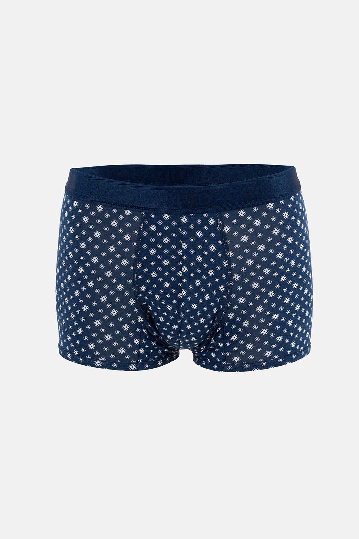 Mavi 3'lü Desenli Micro Modal Boxer