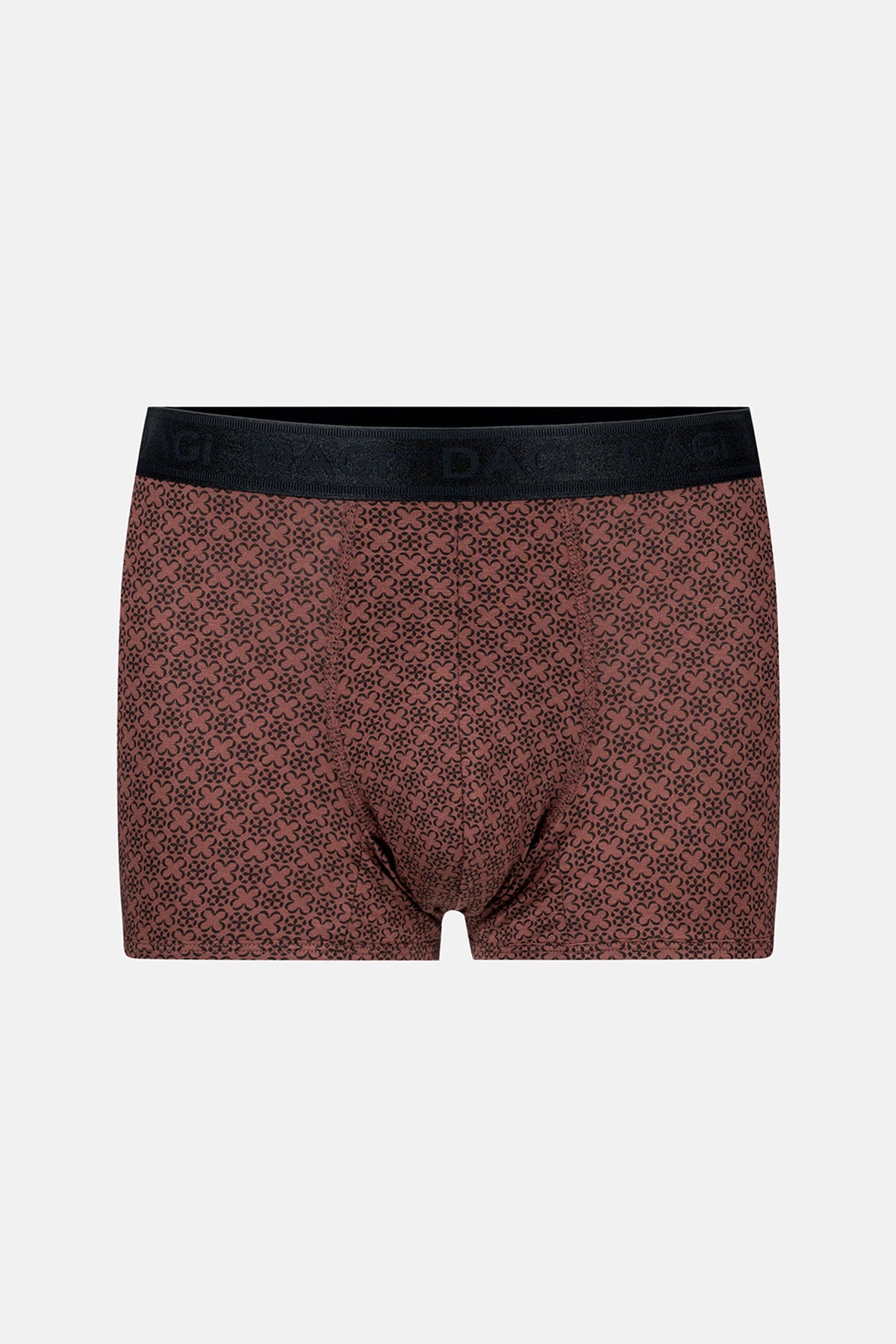 Kahverengi Desenli Micro Modal Boxer