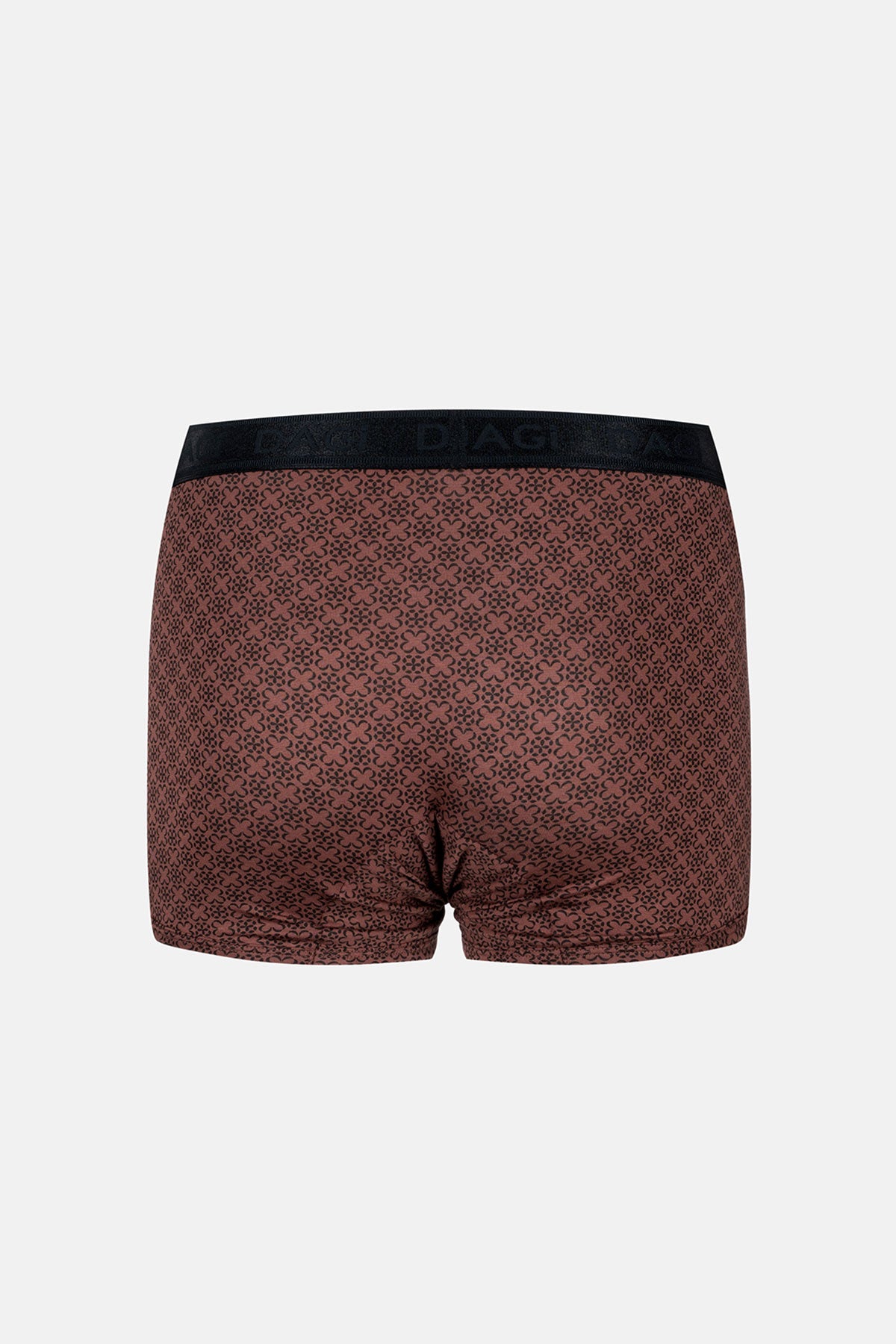 Kahverengi Desenli Micro Modal Boxer