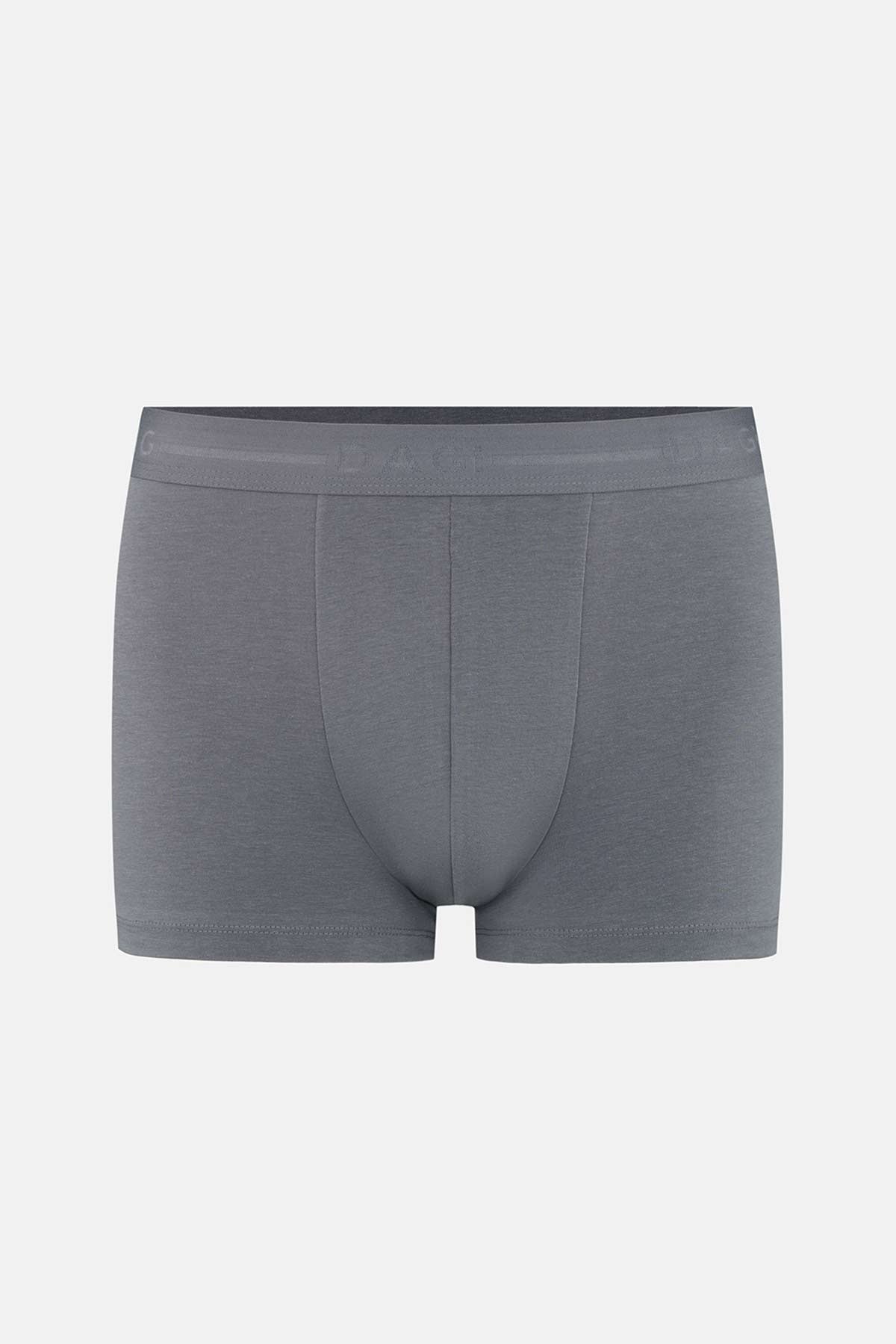 Gri-Siyah 3'lü Desenli Pamuk Boxer