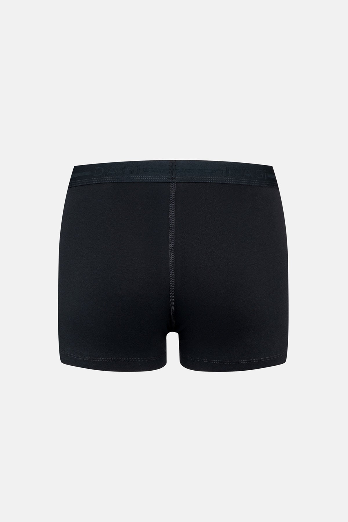 Mor-Siyah 2'li Desenli Pamuk Boxer