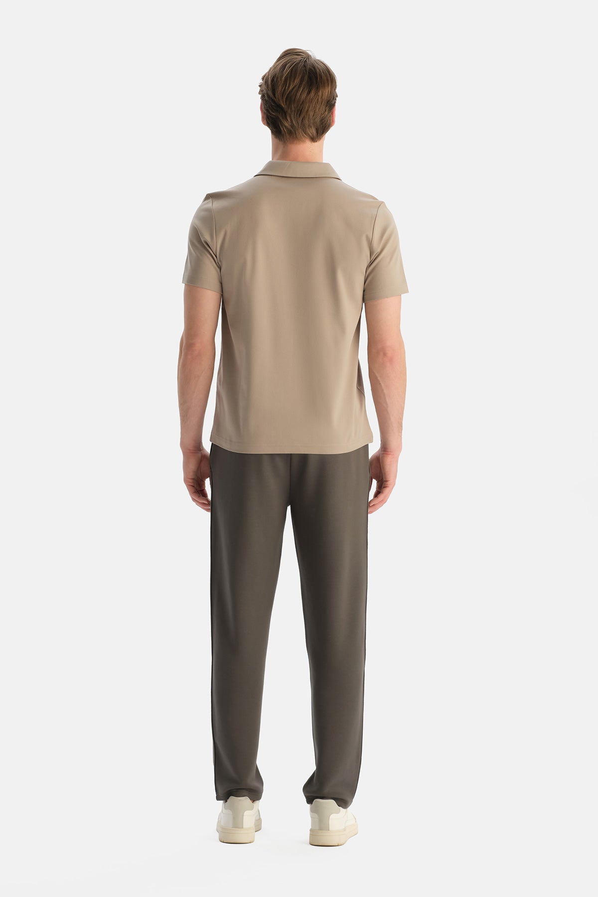 Taş Polo Yaka Kısa Kollu Pamuklu Tişört