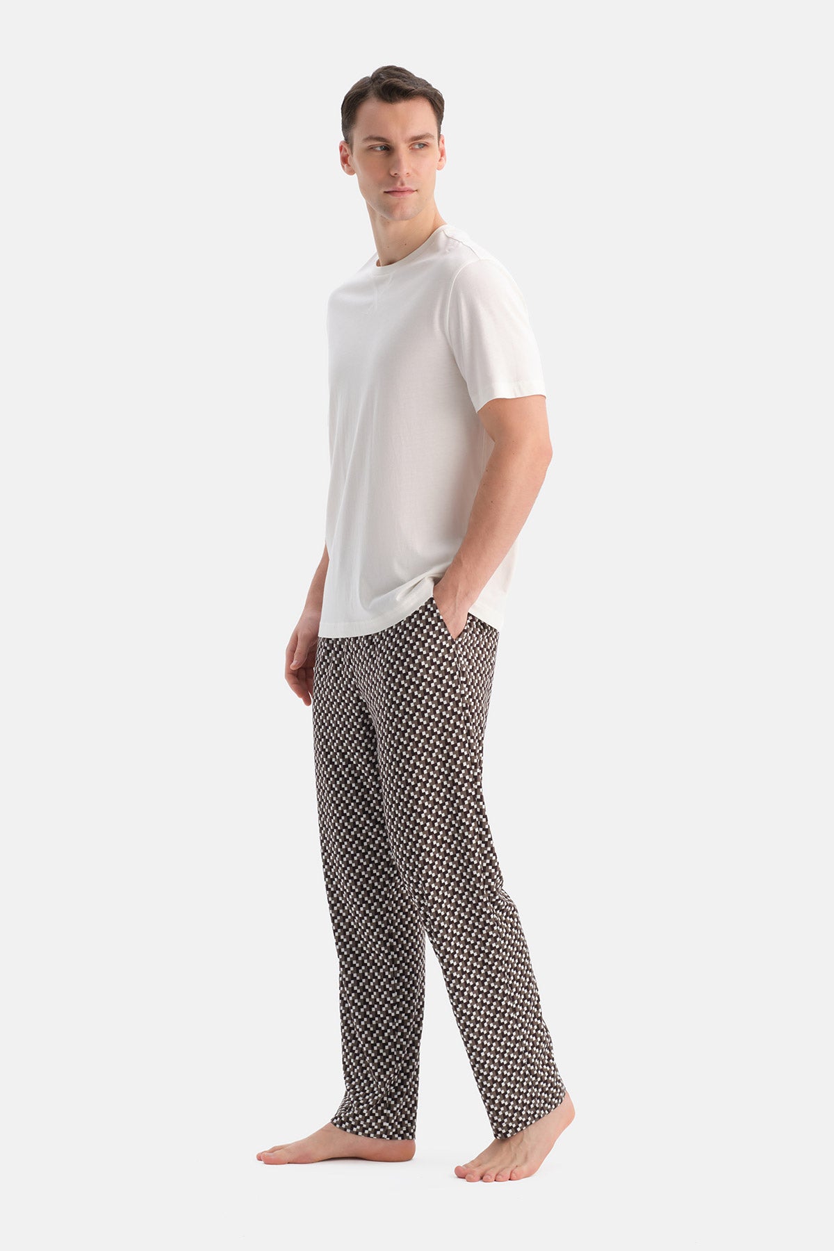 KISA KOLLU PAMUK MODAL TİŞÖRT PANTOLON TAKIM