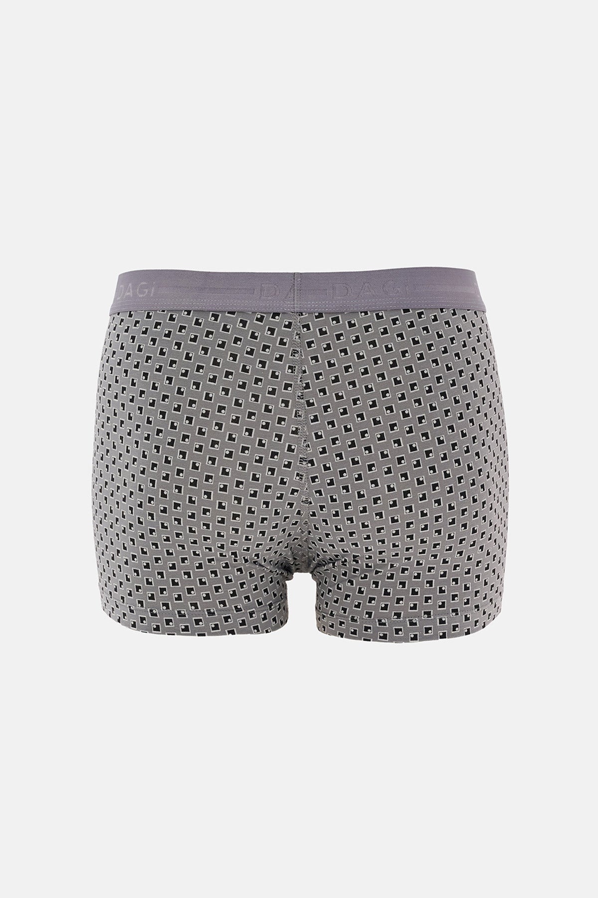 Gri 5210 Desenli Pamuk Boxer