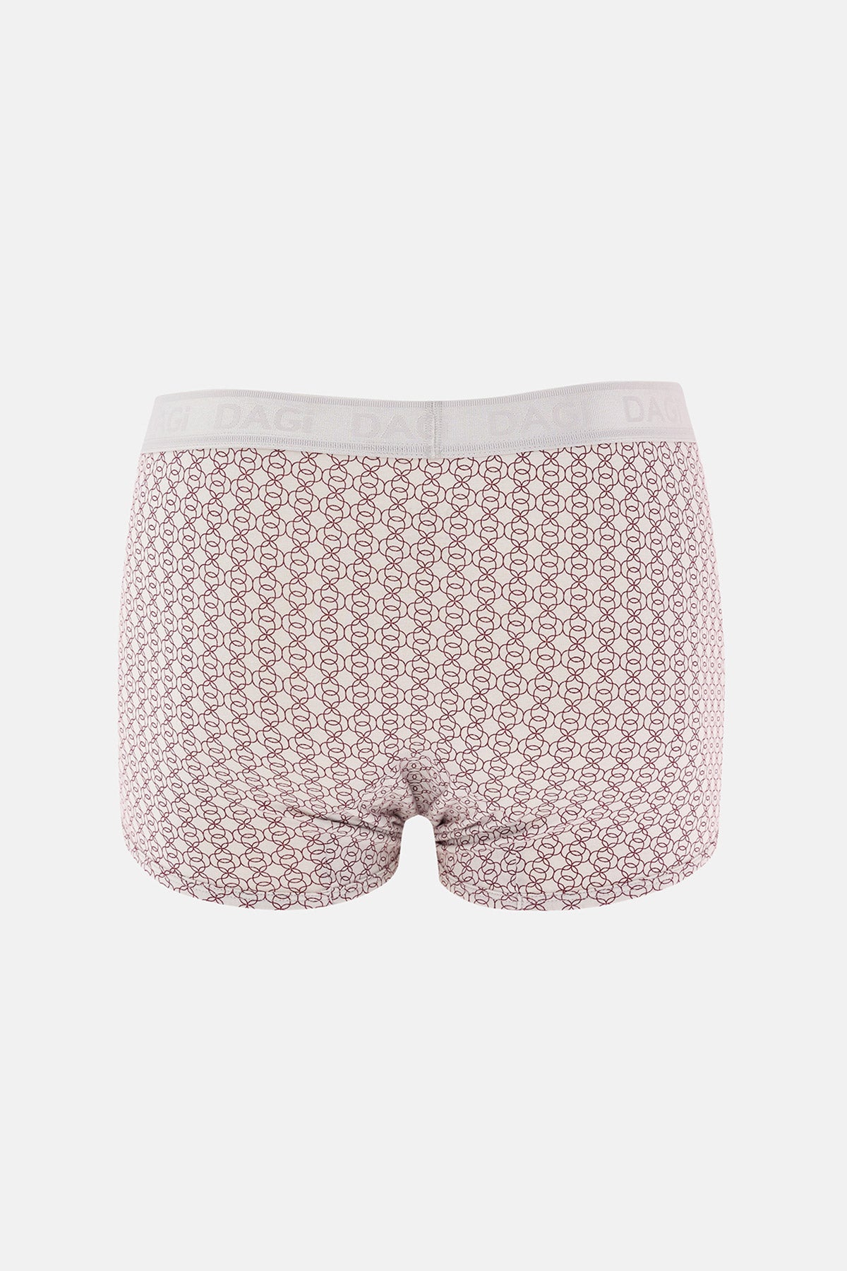 Gri-Kırmıxı 4210 3'lü Desenli Micro Modal Boxer