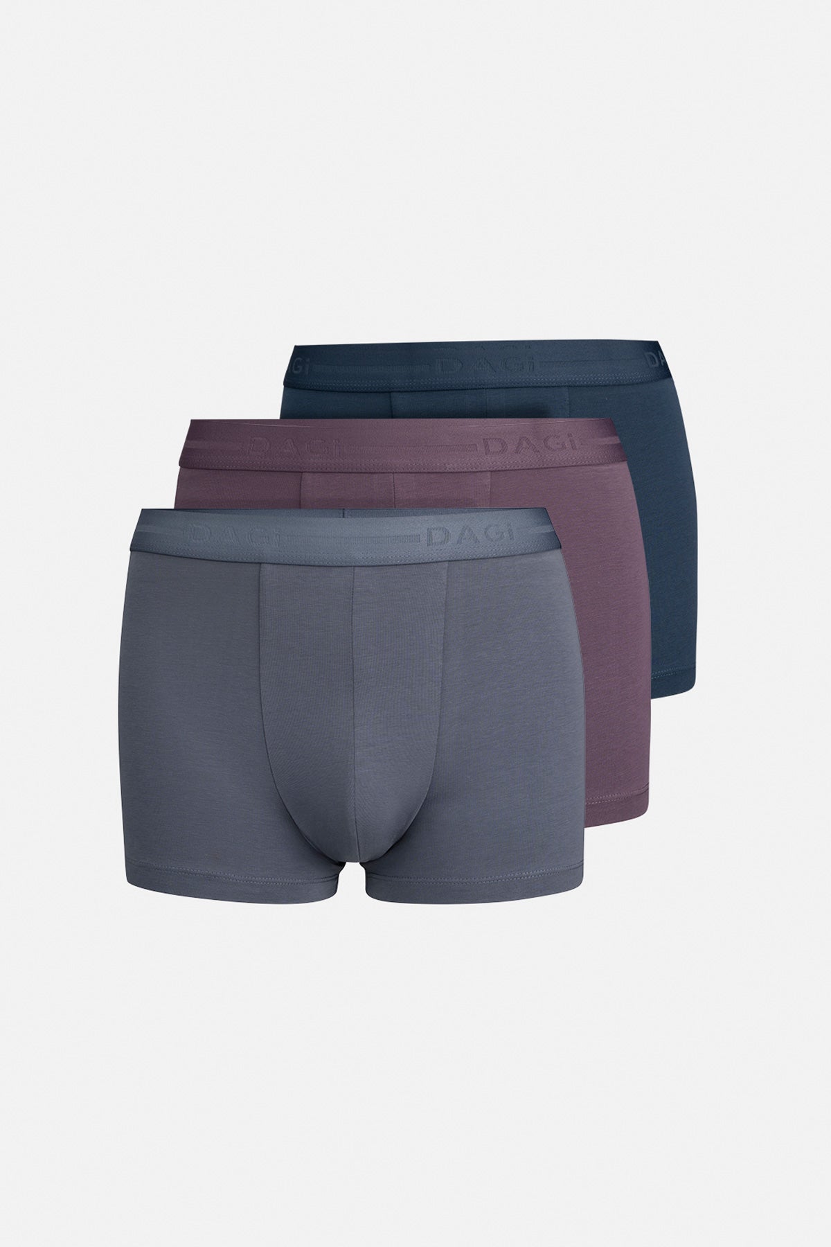 Mavi-Mor 5210 3'lü Desenli Pamuk Boxer