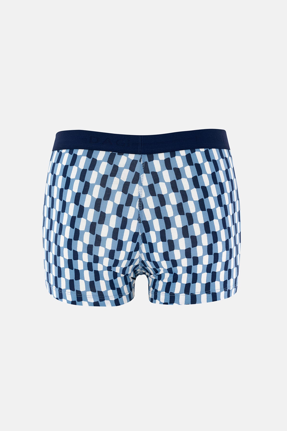 Lacivert 5210 Desenli Pamuk Boxer