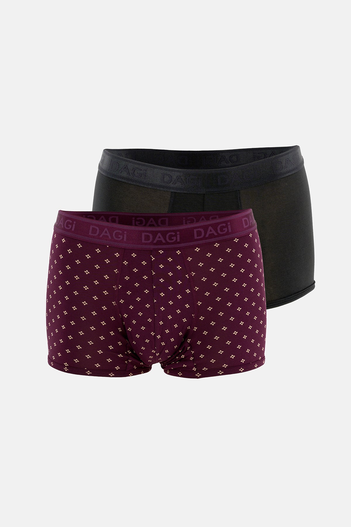 MÜRDÜM-SİYAH Desenli Micro Modal Boxer