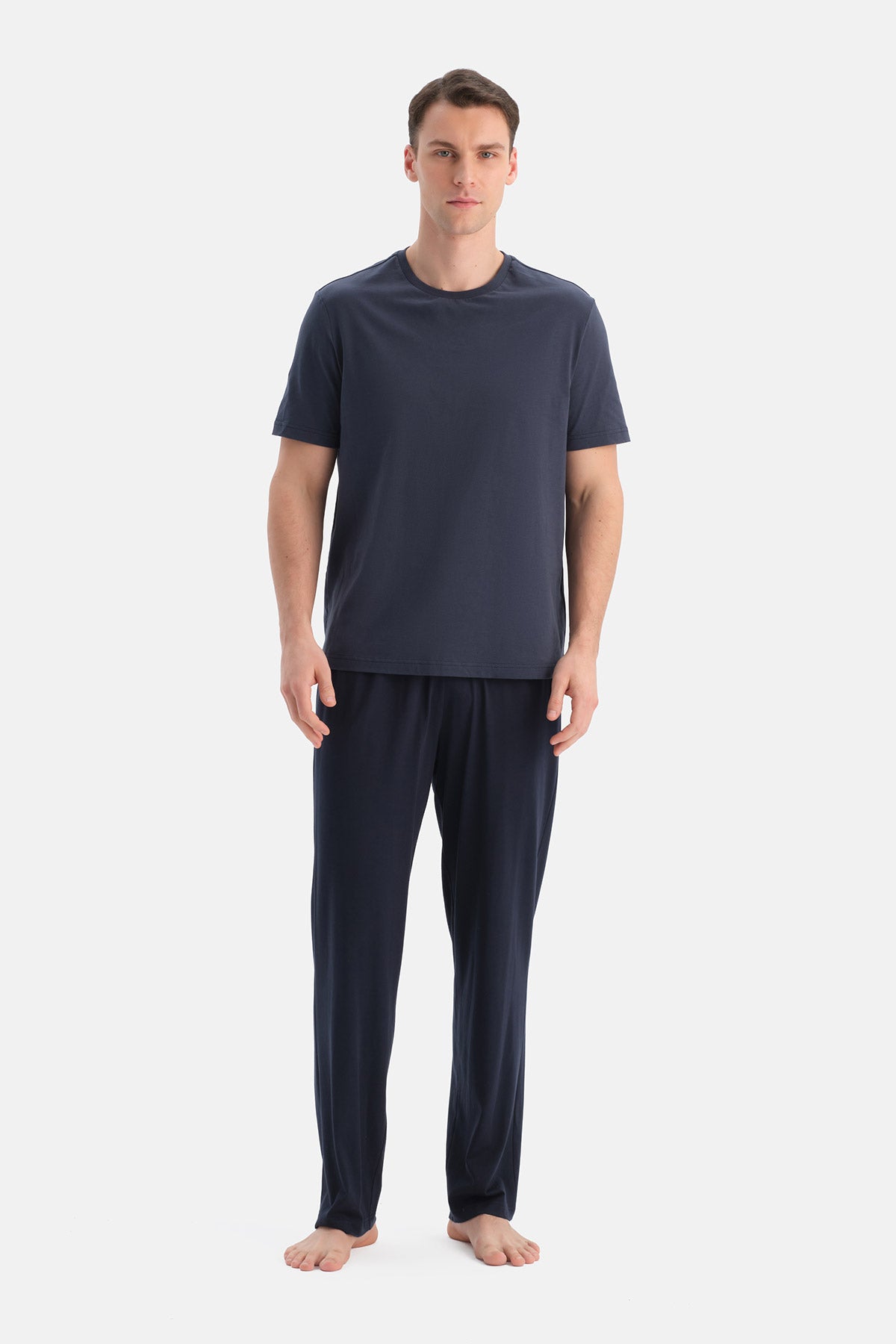 DÜZ PAÇA PAMUK MODAL İKİLİ PANTOLON