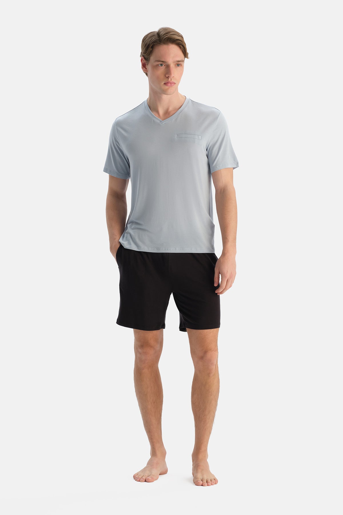 V YAKA KISA KOLLU TİŞÖRT ŞORT COOLING TAKIM