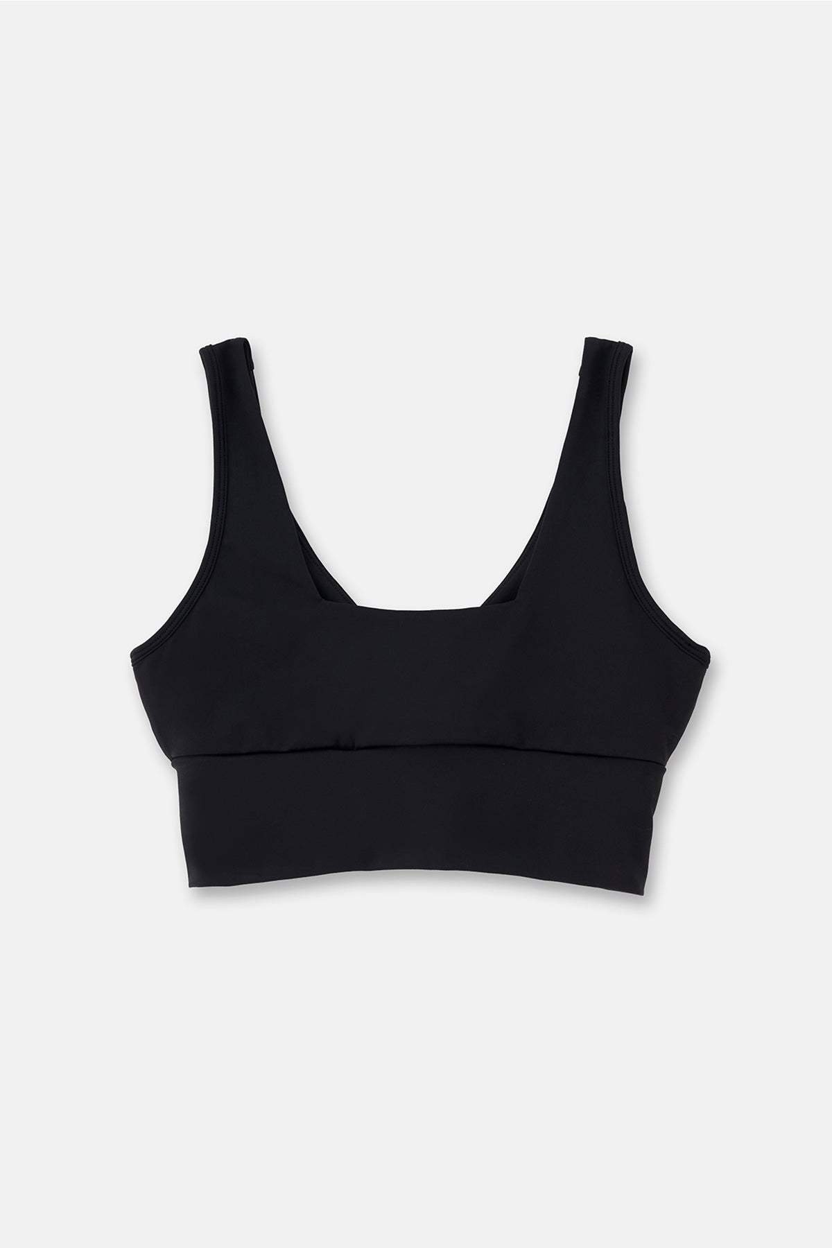 Siyah Ön Büzgü Detaylı Sporcu Sütyeni