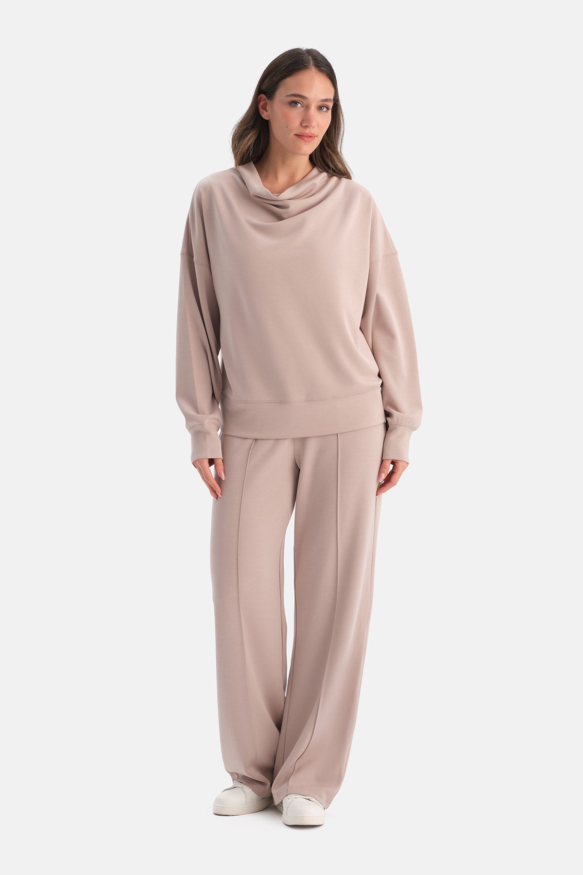 NERVÜRLÜ BOL PAÇA MODAL PANTOLON