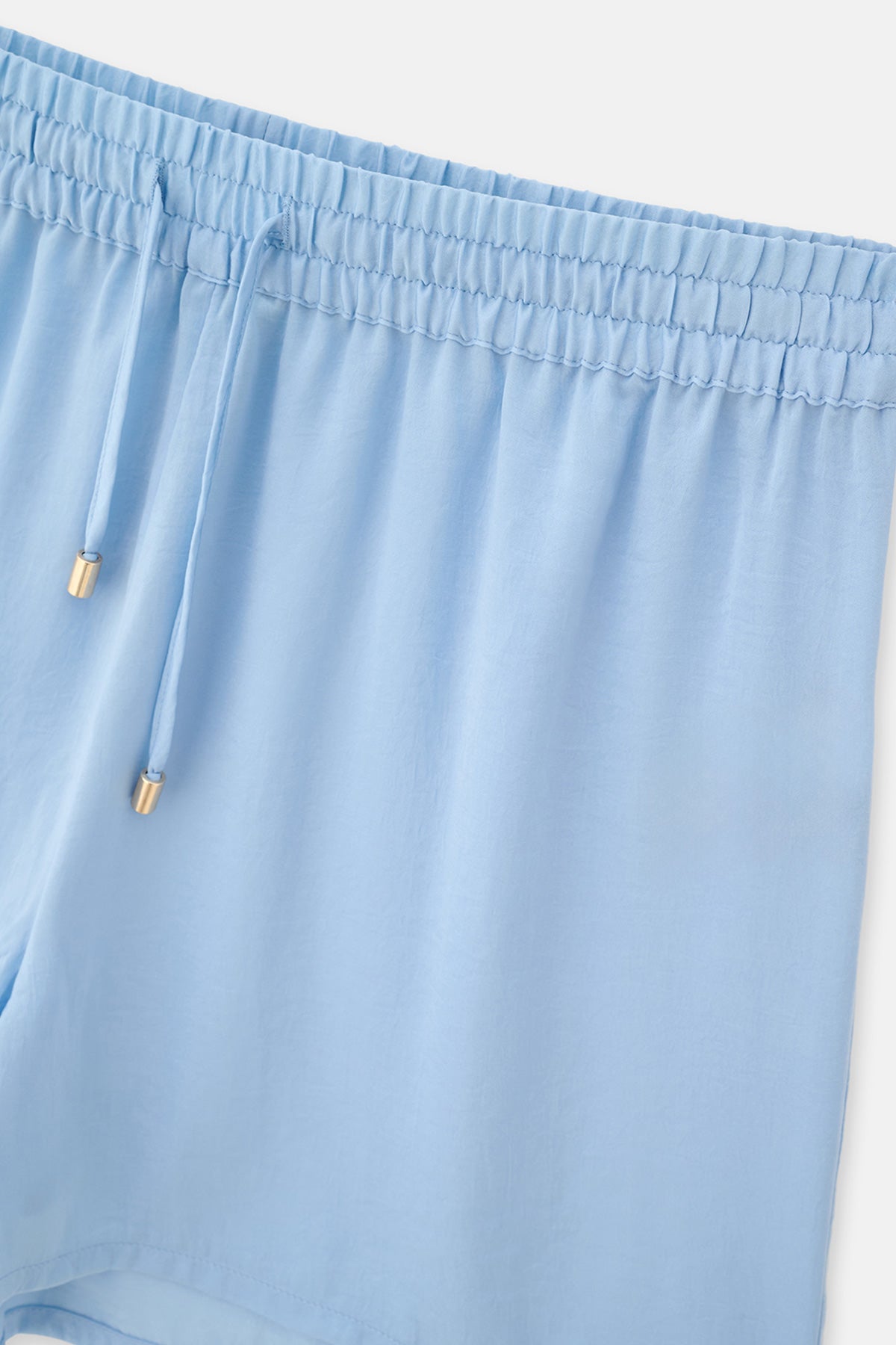 Açık Mavi Dokuma Şort