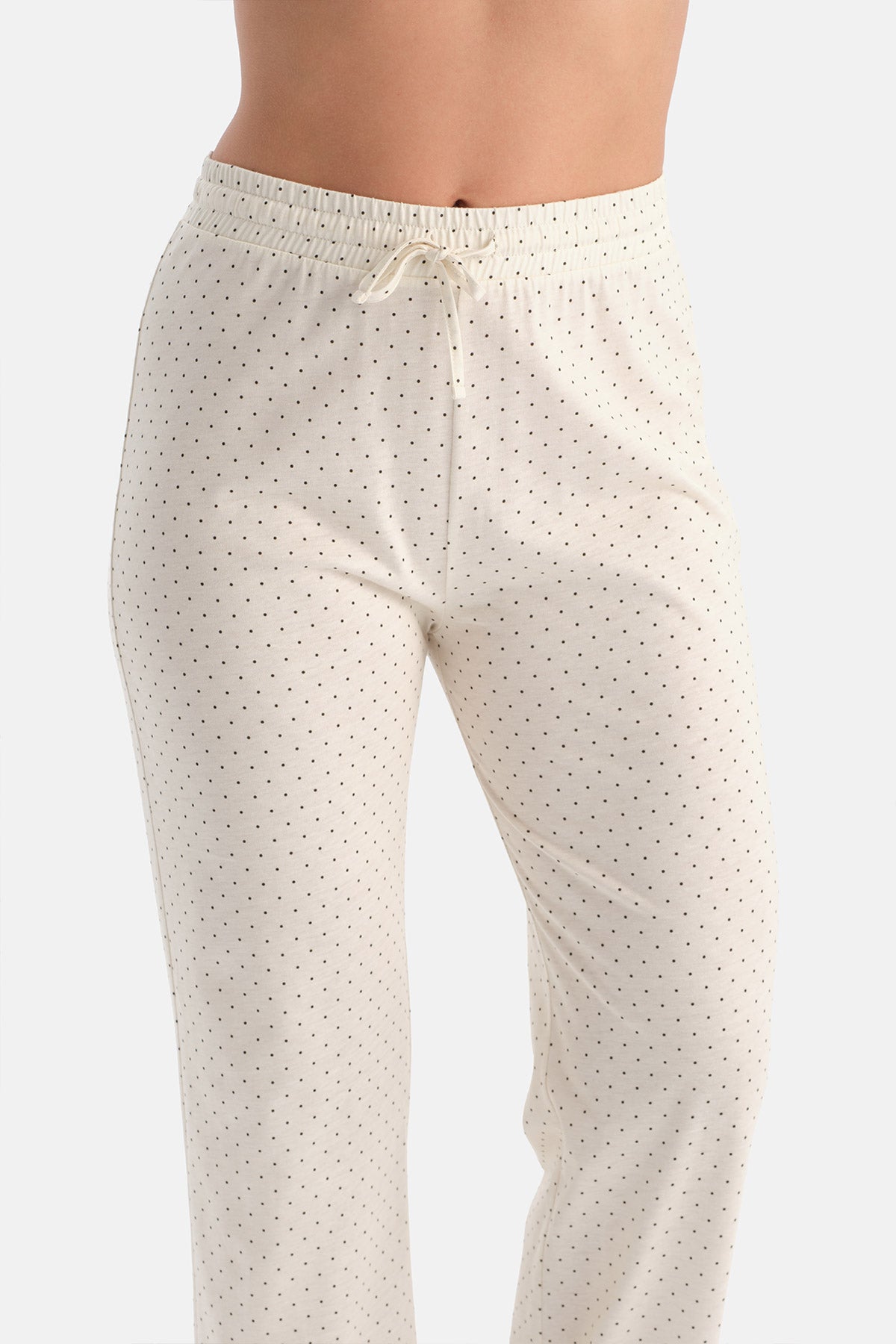 PUANTİYELİ PAMUK MODAL GÖMLEK PANTOLON TAKIM