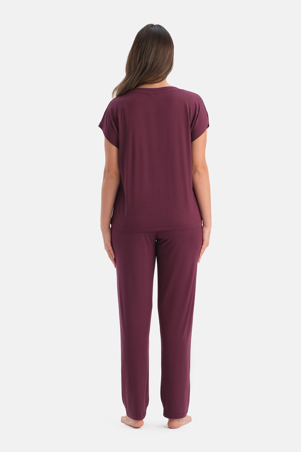 V YAKA SİROVİSKON TİŞÖRT PANTOLON TAKIM