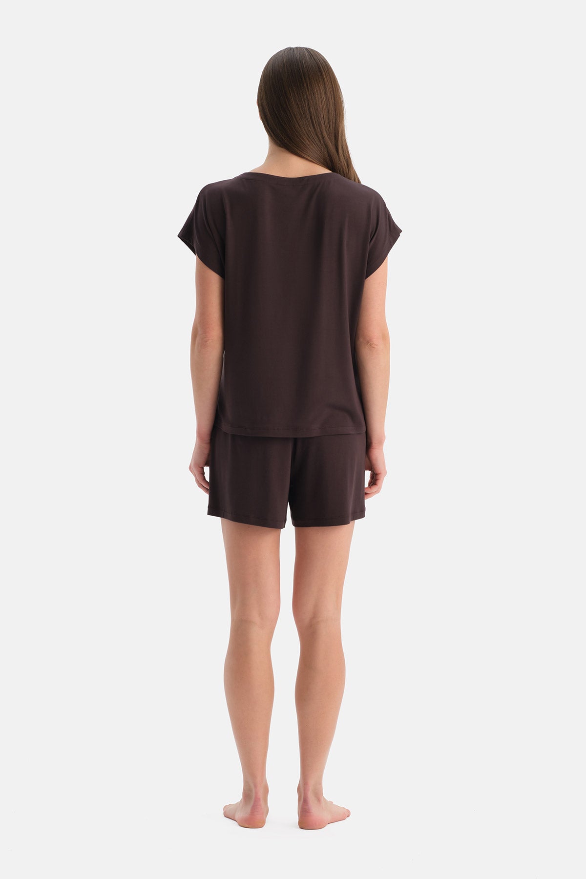 KAYIK YAKA SİROVİSKON TİŞÖRT ŞORT TAKIM