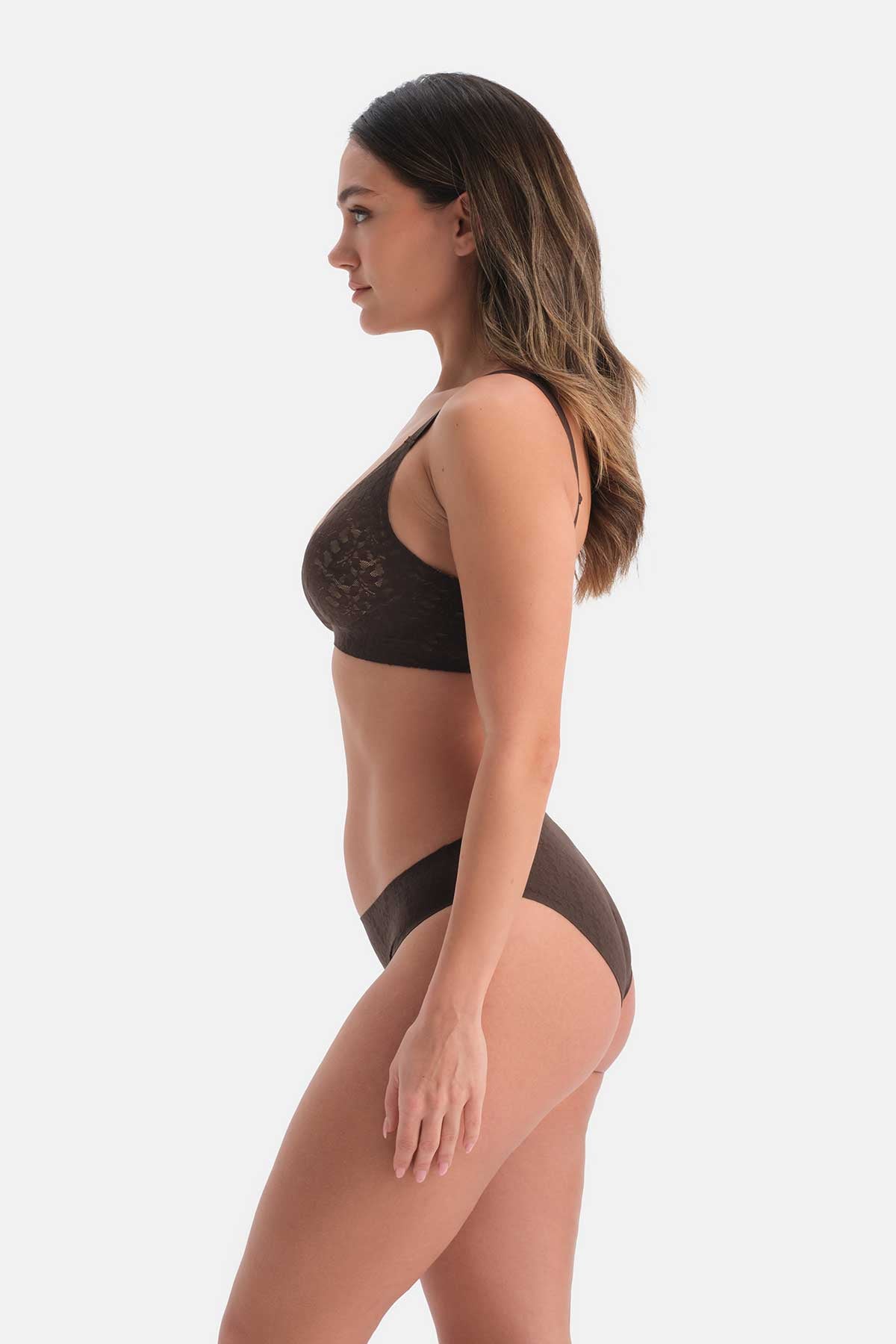 Kahverengi 1135KC Suzıe Balensiz Dikişsiz Sütyen