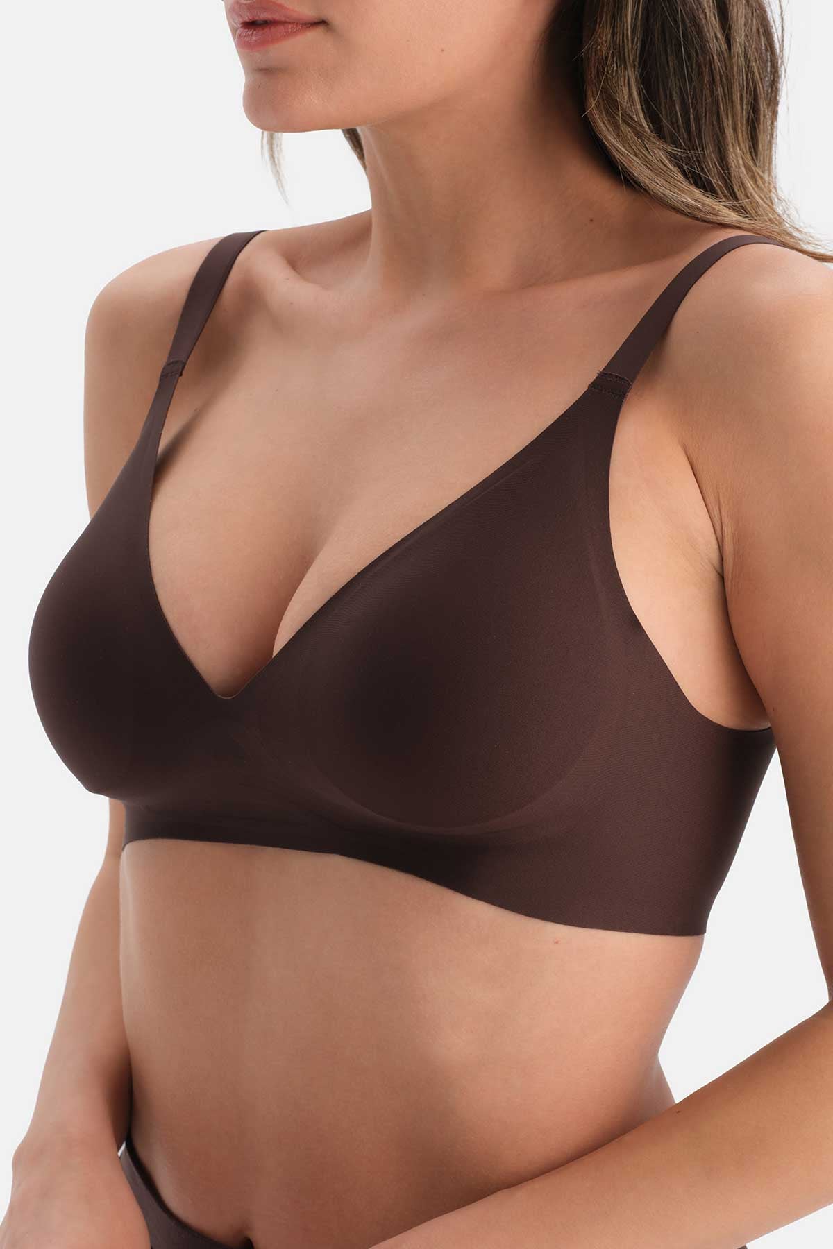 Kahverengi 1135KC Suzıe Balensiz Dikişsiz Sütyen