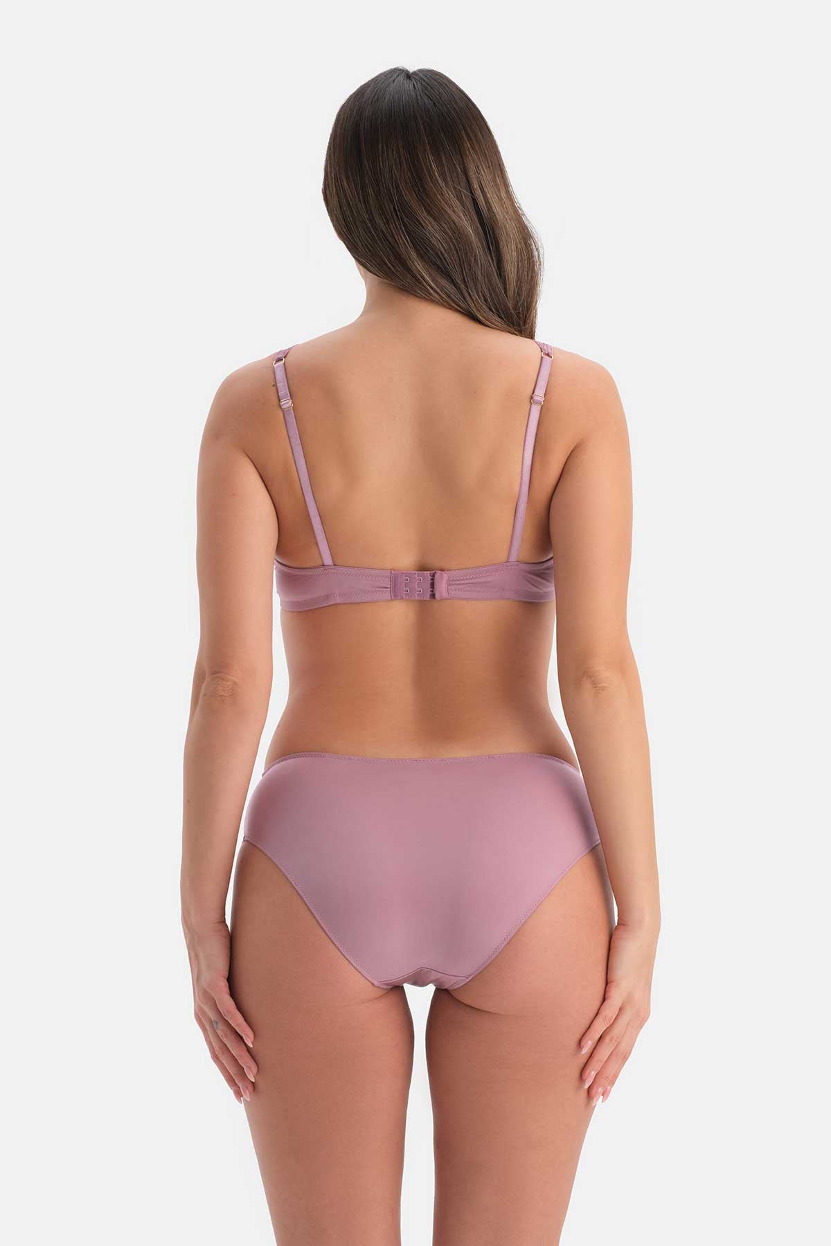 Gül Kurusu Dantel Detaylı Sütyen