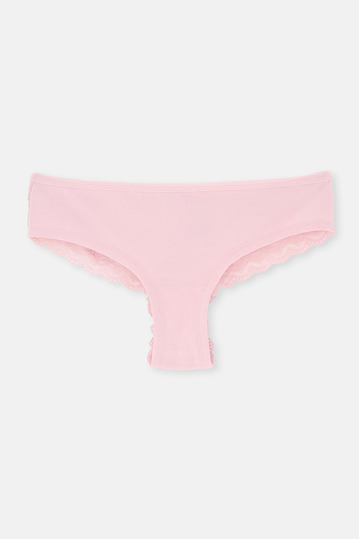 3'LÜ ARKASI DANTEL DETAYLI DÜZ BRAZILIAN KÜLOT