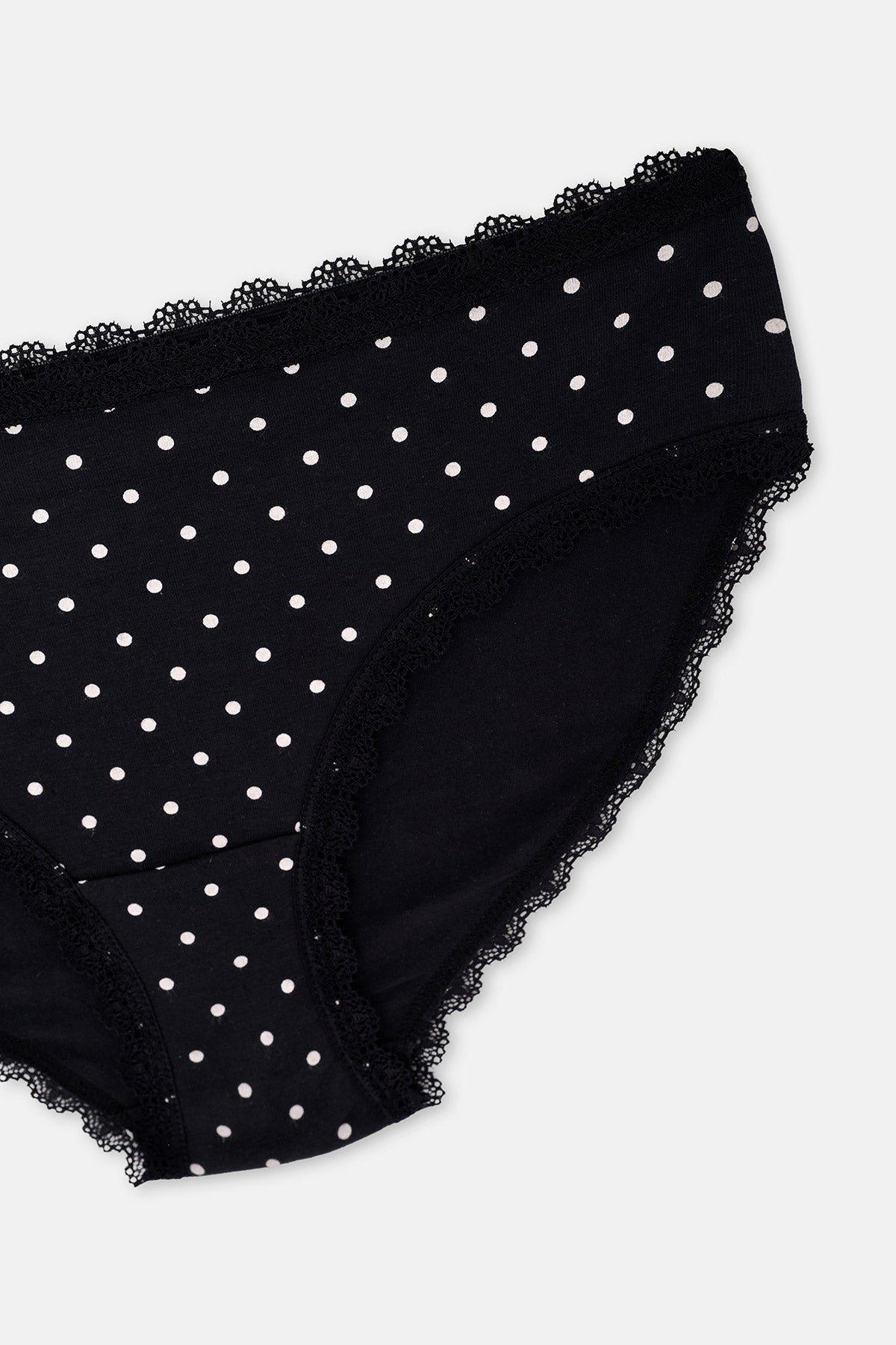 3'LÜ BEL VE PAÇA DANTEL DETAYLI BASKILI HIPSTER KÜLOT