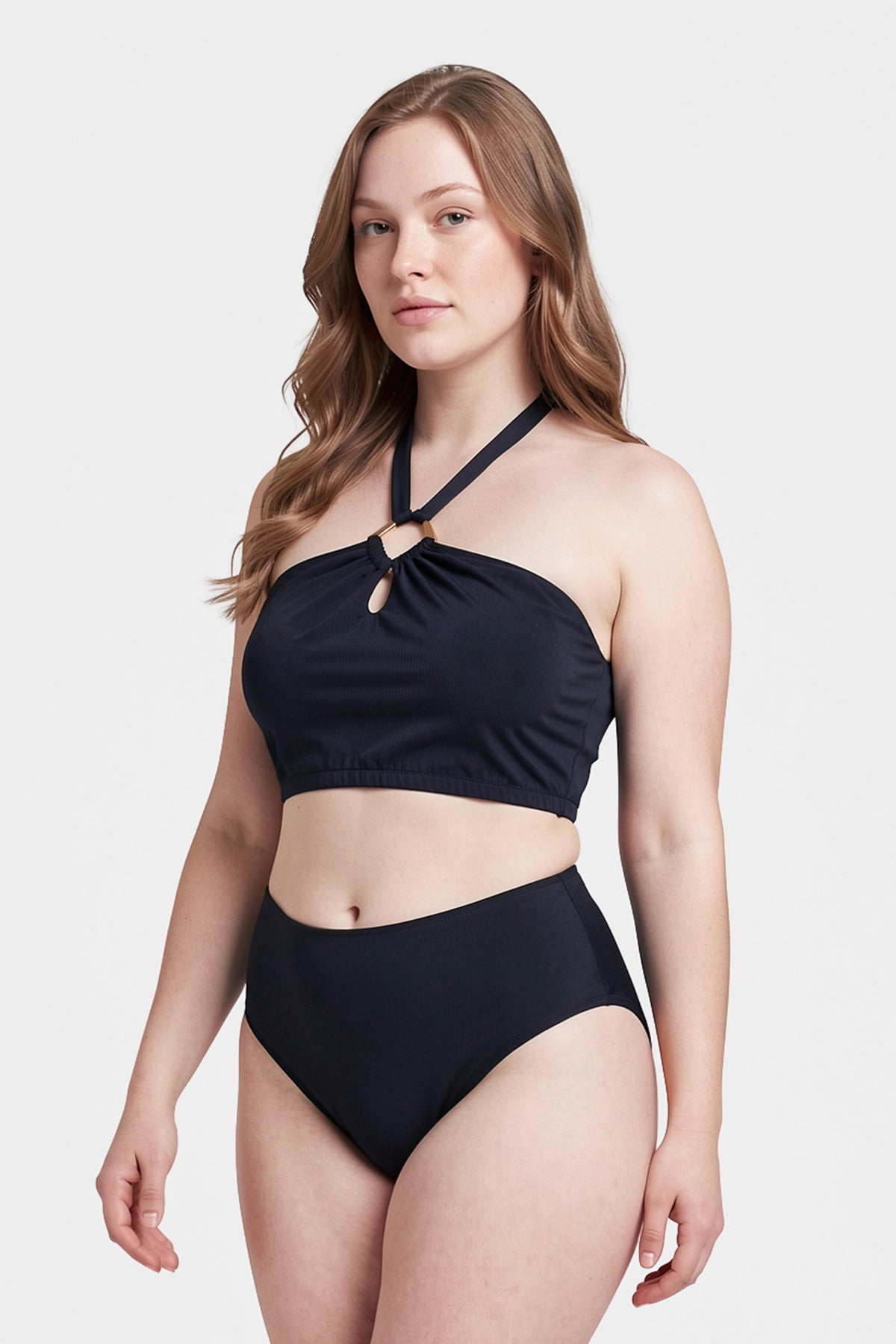Siyah Yüksek Bel Bikini Alt