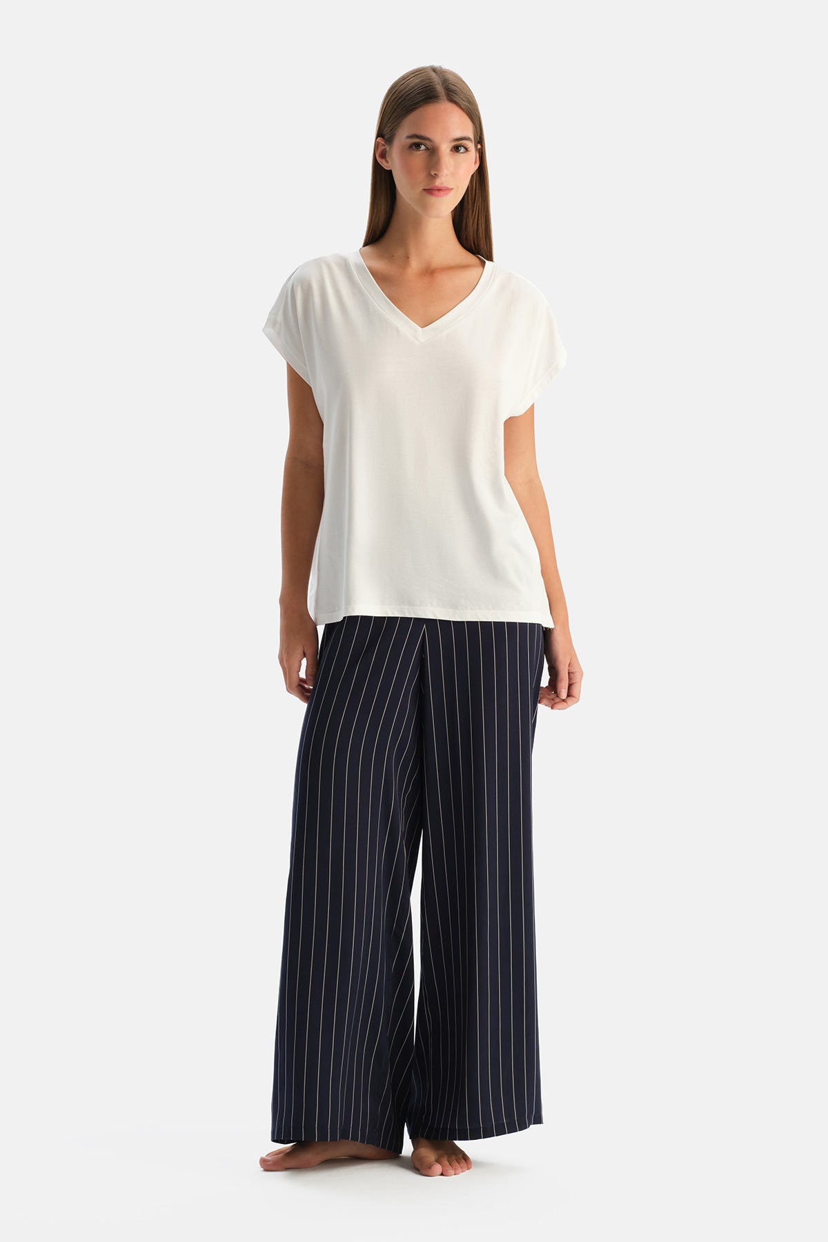 DESENLİ DOKUMA PANTOLON