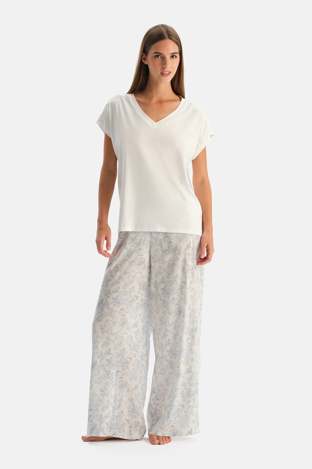 DESENLİ DOKUMA PANTOLON