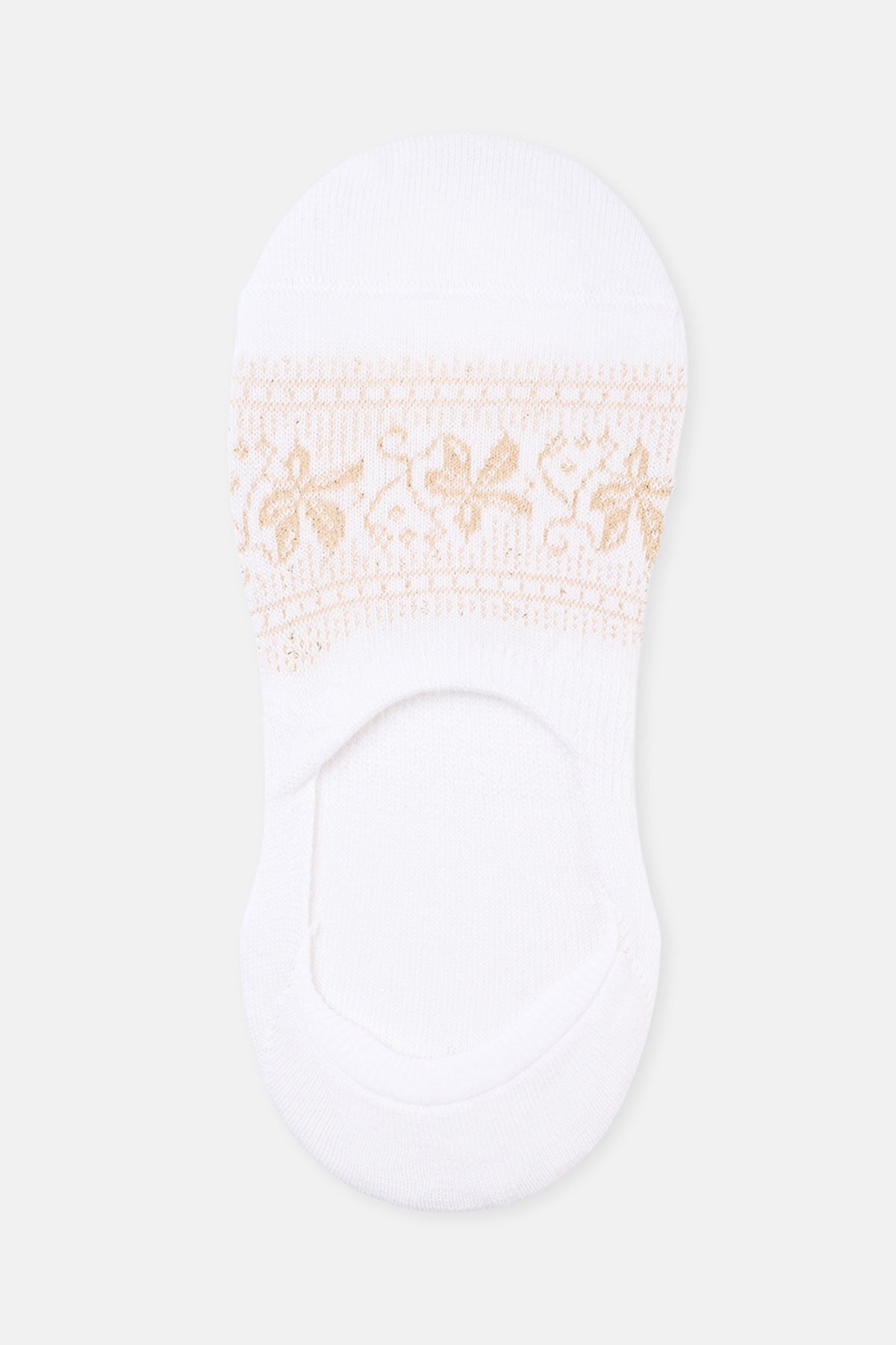 KADIN 2'Lİ ÇİÇEK DESENLİ PAMUK BABET ÇORABI