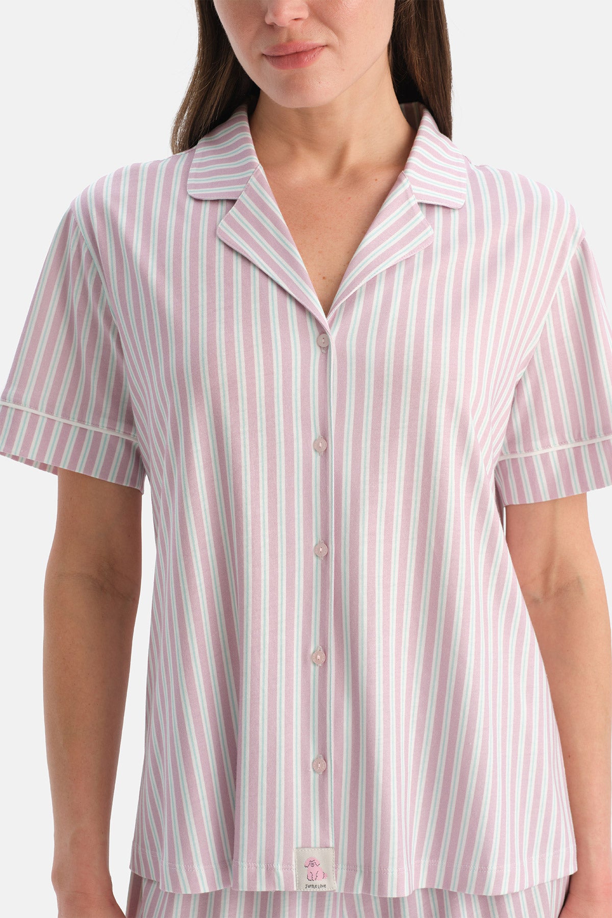 ÇİZGİLİ GÖMLEK ŞORT TAKIM