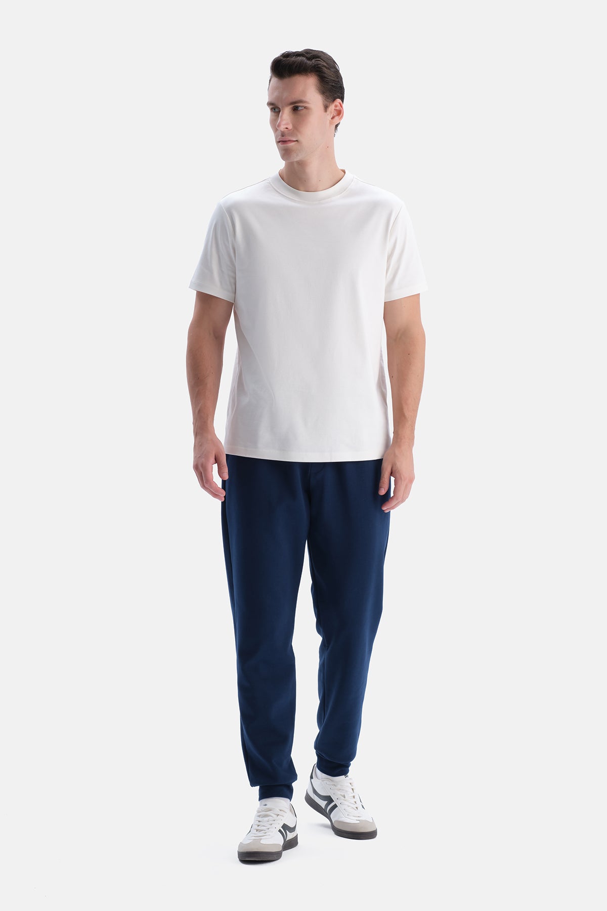 Lacivert Interlok Jogger Pantolon