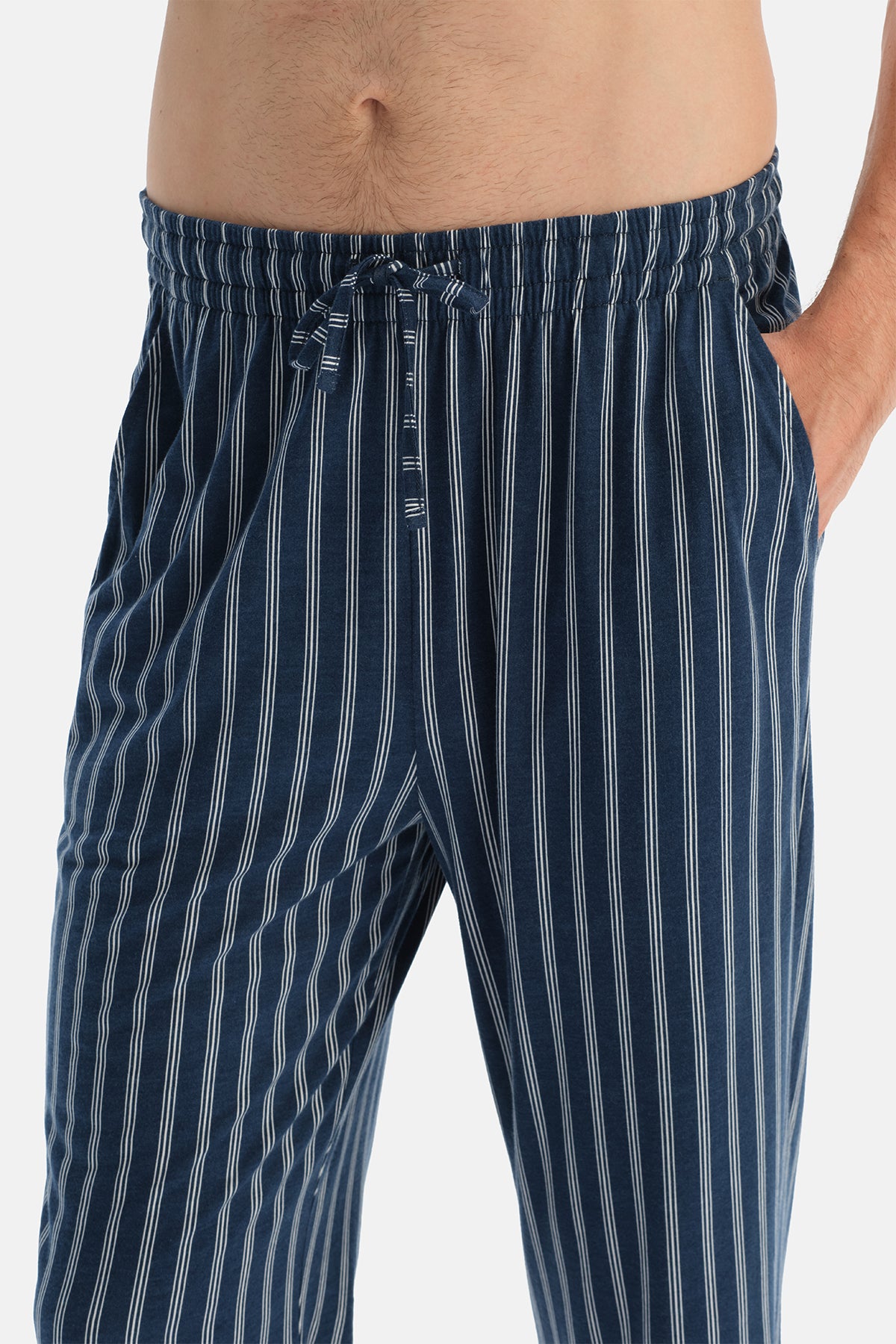 Lacivert İkili Örme Pantolon