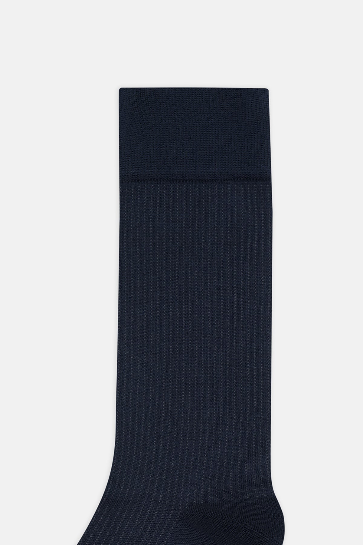 Lacivert Erkek Minimal Çizgili Bambu Soket Çorap