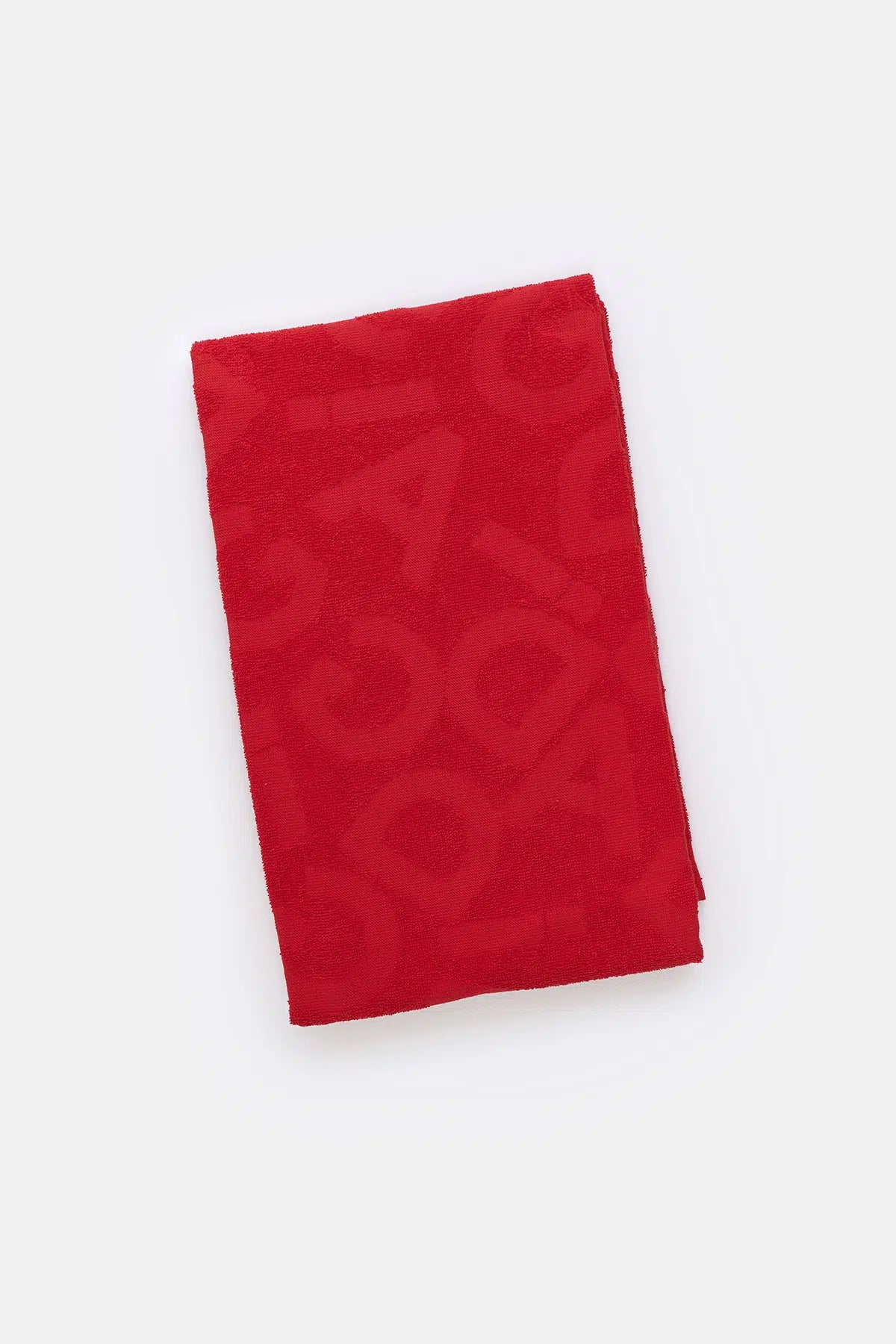 Kırmızı Dagi Harfli Plaj Havlu